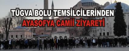 TGVA BOLU TEMSLCLERNDEN AYASOFYA CAM ZYARET
