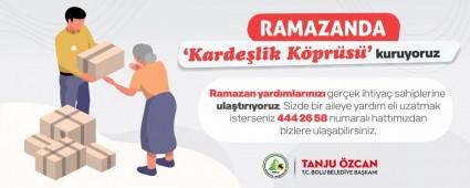 RAMAZAN YARDIMLARI BOLU BELEDYES LE HTYA SAHPLERNE ULAACAK