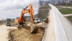 8. CADDE\'DE YOL GENLETME ALIMALARI TAMAMLANDI