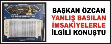 Bakan zcan yanl baslan imsakiyelerle ilgili konutu