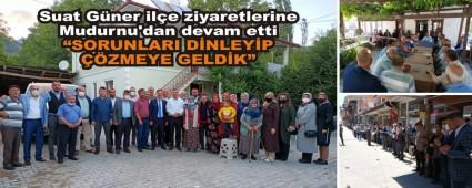 Suat Gner ile ziyaretlerine Mudurnu\'dan devam etti