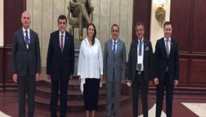 TSO BAKANI TRKER ATE VE ODA BAKANLARINDAN GANRE PASHAYEVA\'YA ZYARET