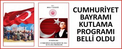 CUMHURYET BAYRAMI KUTLAMA PROGRAMI BELL OLDU