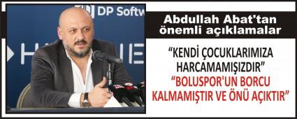 Abdullah Abat\'tan nemli aklamalar