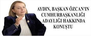 AYDIN, BAKAN ZCAN'IN CUMHURBAKANLII ADAYLII HAKKINDA KONUTU