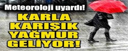 BOLU\'DA KARLA KARIIK YAMUR BEKLENYOR