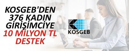 KOSGEB\'DEN 376 KADIN GRMCYE 10 MLYON TL DESTEK