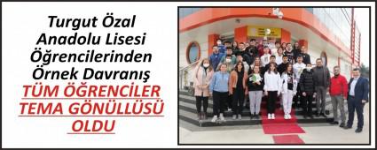 Turgut zal Anadolu Lisesi rencilerinden rnek Davran