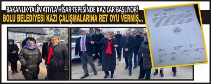 BOLU BELEDYES KAZI ALIMALARINA RET OYU VERMޅ