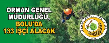 ORMAN GENEL MDRL, BOLU\'DA 133  ALACAK