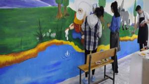 OKULUN BO DUVARLARINA SANATSAL DOKUNU