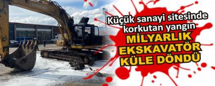 Kk sanayi sitesinde korkutan yangn