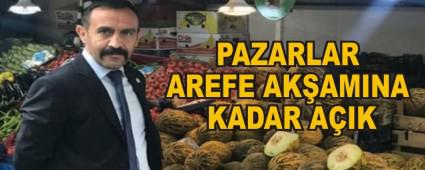 PAZARLAR AREFE AKAMINA KADAR AIK