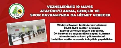 BOLU BELEDYES\'NDE 19 MAYIS\'TA VEZNELER AIK