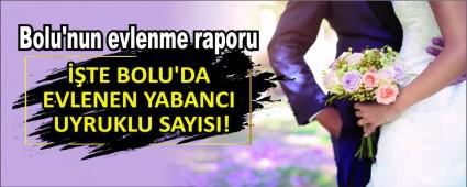 TE BOLU\'DA EVLENEN YABANCI UYRUKLU SAYISI!