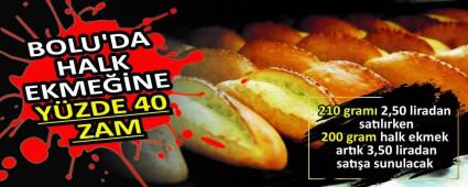 BOLU\'DA HALK EKMENE YZDE 40 ZAM
