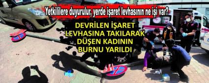 Yetkililere duyurulur, yerde iaret levhasnn ne ii var?