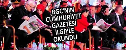 BGC\'NN CUMHURYET GAZETES LGYLE OKUNDU