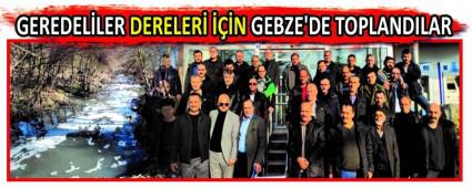 GEREDELLER DERELER N GEBZE\'DE TOPLANDILAR