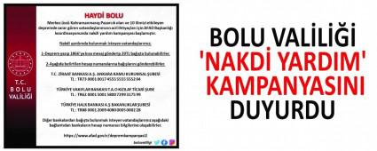BOLU VALL \'NAKD YARDIM\' KAMPANYASINI DUYURDU