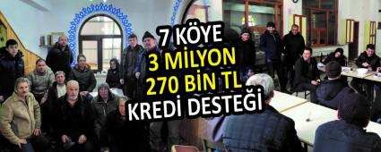 7 KYE 3 MLYON 270 BN TL KRED DESTE