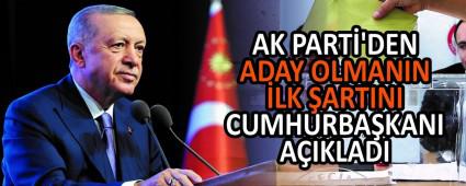 AK PART\'DEN ADAY OLMANIN LK ARTINI  CUMHURBAKANI AIKLADI