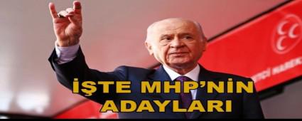 MHP'NN VEKL ADAYLARI BELL OLDU