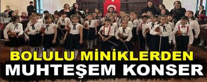 Bolulu miniklerden muhteem konser