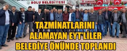 TAZMNATLARINI ALAMAYAN EYT\'LLER  BELEDYE NNDE TOPLANDI