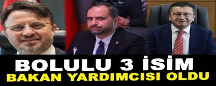 Bolulu 3 isim Bakan Yardmcs oldu