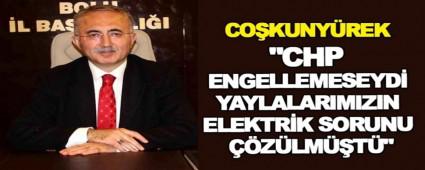 \"CHP ENGELLEMESEYD YAYLALARIMIZIN ELEKTRK SORUNU ZLMT\"