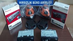 BOLU\'DAK SES SSTEM HIRSIZI ALINTI EYALARLA YAKALANDI