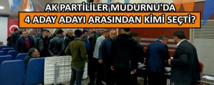 Bolu\'nun Mudurnu ilesinde AK Partililer seimini yapt