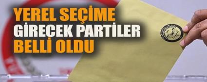 Seime girecek partiler belli oldu