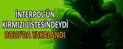 NTERPOL\'N KIRMIZI LSTESNDEYD  BOLU\'DA YAKALANDI