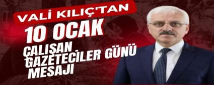 Vali Kl\'tan 10 Ocak alan Gazeteciler Gn mesaj