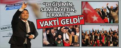 MHP BOLU BELEDYE BAKAN ADAYI LHAN DURAK PROJELERN AIKLADI