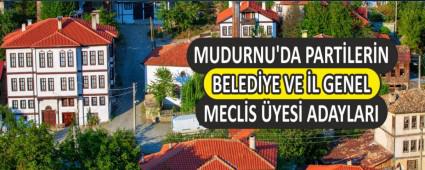 MUDURNU\'DA PARTLERN BELEDYE VE L GENEL MECLS YES ADAYLARI