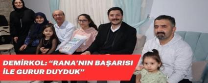 Demirkol: Rana\'nn baars ile gurur duyduk