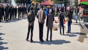 Orman yangnlarna kar eitim tatbikat yaptlar