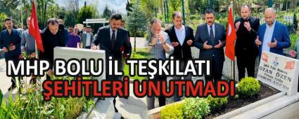 MHP BOLU L TEKLATI EHTLER UNUTMADI
