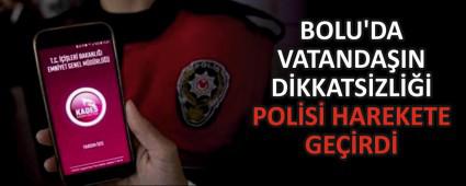 BOLU\'DA VATANDAIN DKKATSZL POLS HAREKETE GERD