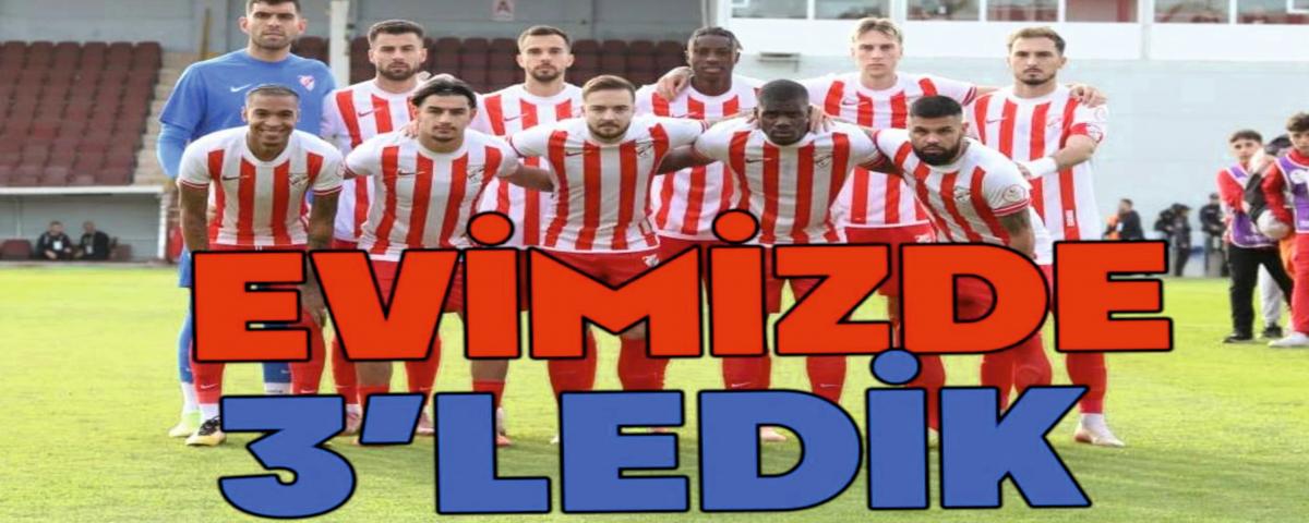 Boluspor evinde 3'ledi