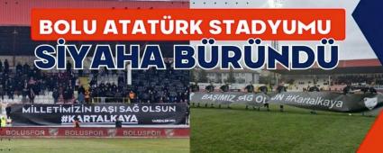 Bolu Atatrk stadyumu siyaha brnd