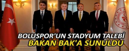 BOLUSPOR\'UN STADYUM TALEB BAKAN BAK\'A SUNULDU