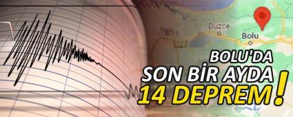 BOLU\'DA SON BR AYDA 14 DEPREM!