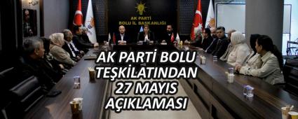 AK PART BOLU TEKLATINDAN 27 MAYIS AIKLAMASI