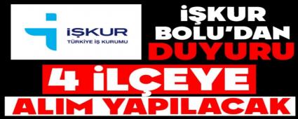 KUR Bolu\'dan Duyuru: 4 LEYE ALIM YAPILACAK