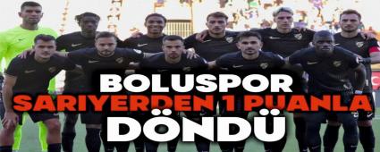 Boluspor, Saryer'den 1 Puanla Dnd