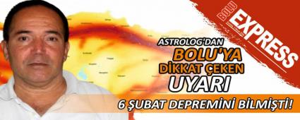 6 UBAT DEPREMN BLMT! ASTROLOG\'DAN BOLU\'YA DKKAT EKEN UYARI